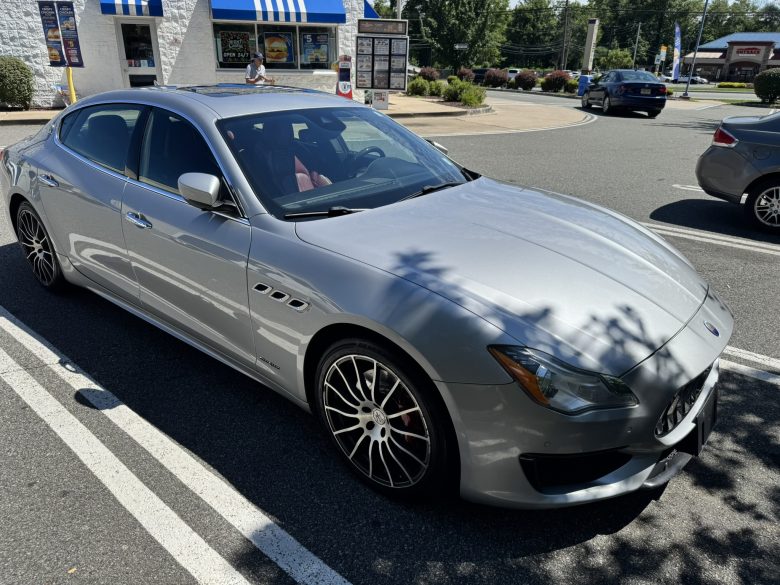 A Photo of My Maserati on the way from NY to UT